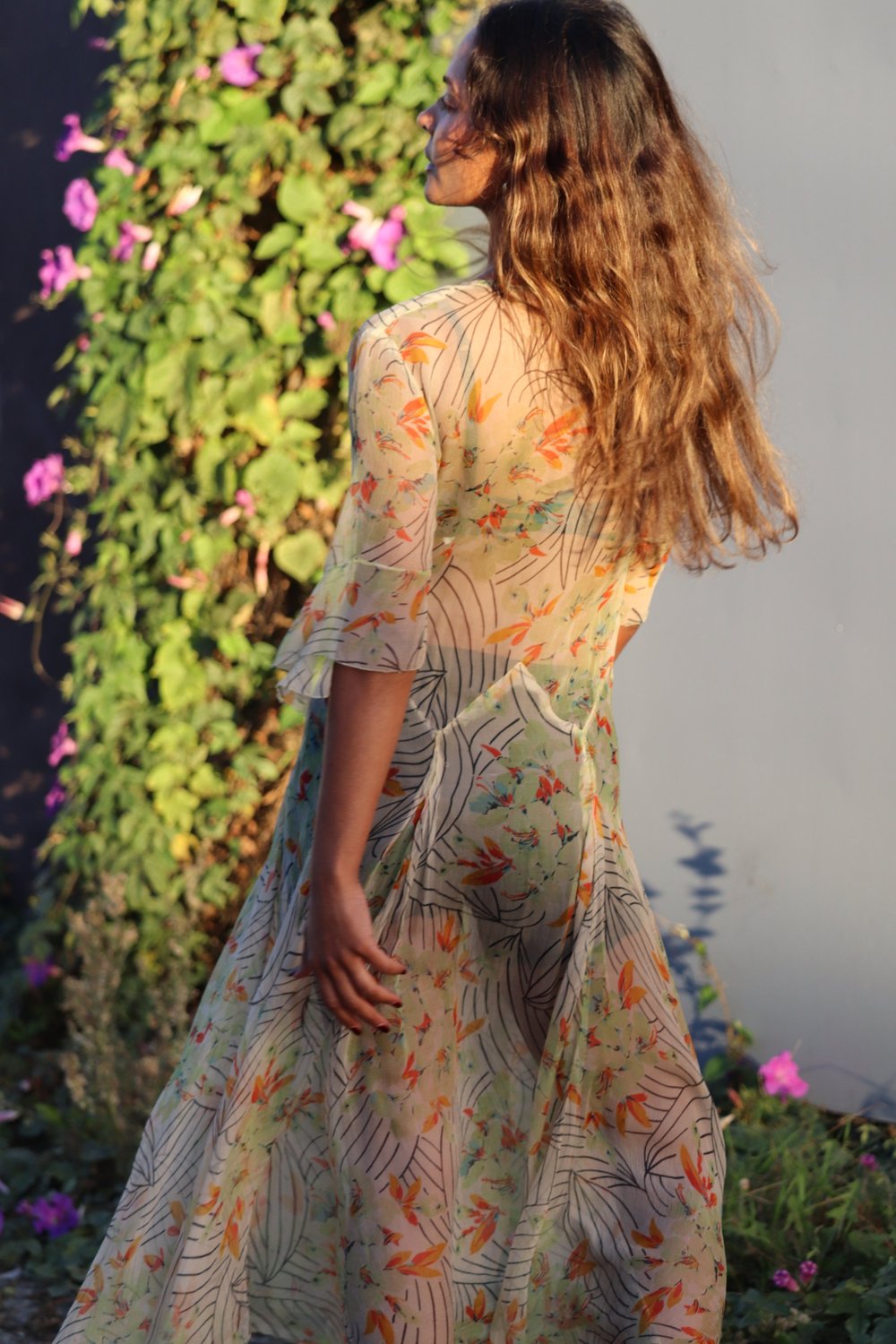 1930s Sheer Floral Dress — Madly Vintage